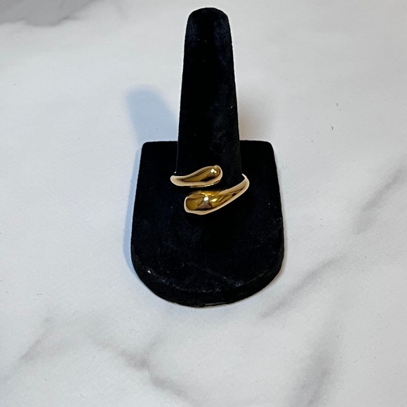 Wrap Style Gold Boho Adjustable Gold Plated Ring - Picture 3 of 5